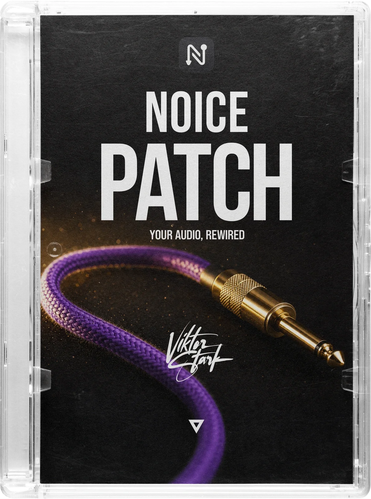 NoicePatch-Box mit lila Patch-Kabel-Cover